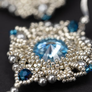 Earrings "Blue Nebula"