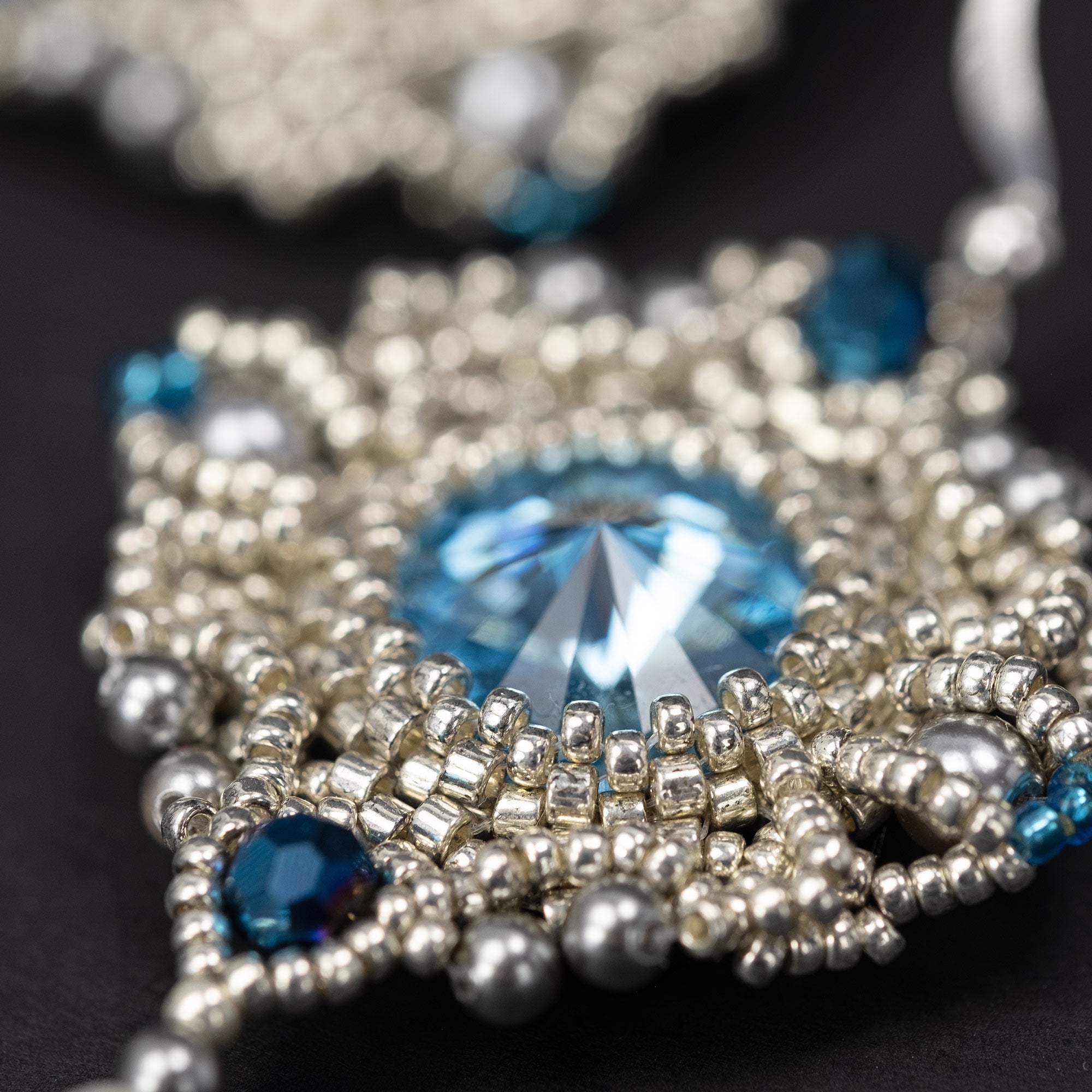 Earrings "Blue Nebula"