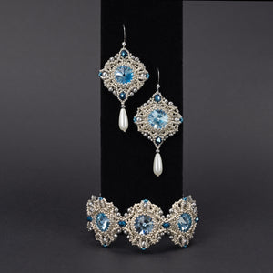 Earrings "Blue Nebula"
