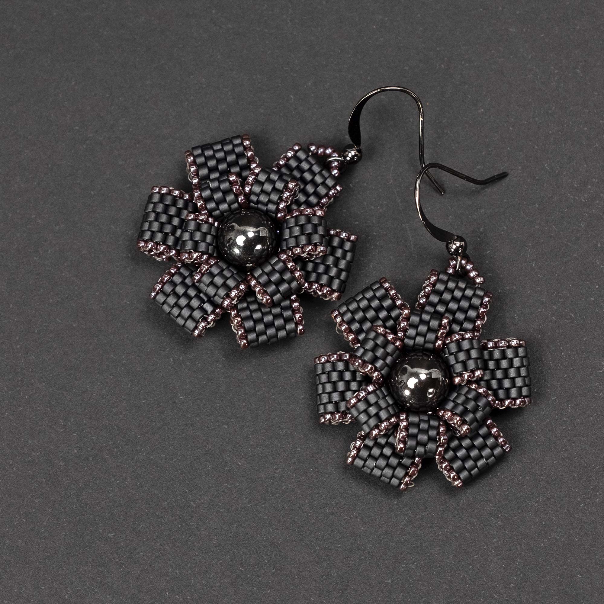 Earrings "Flowers in the Night"