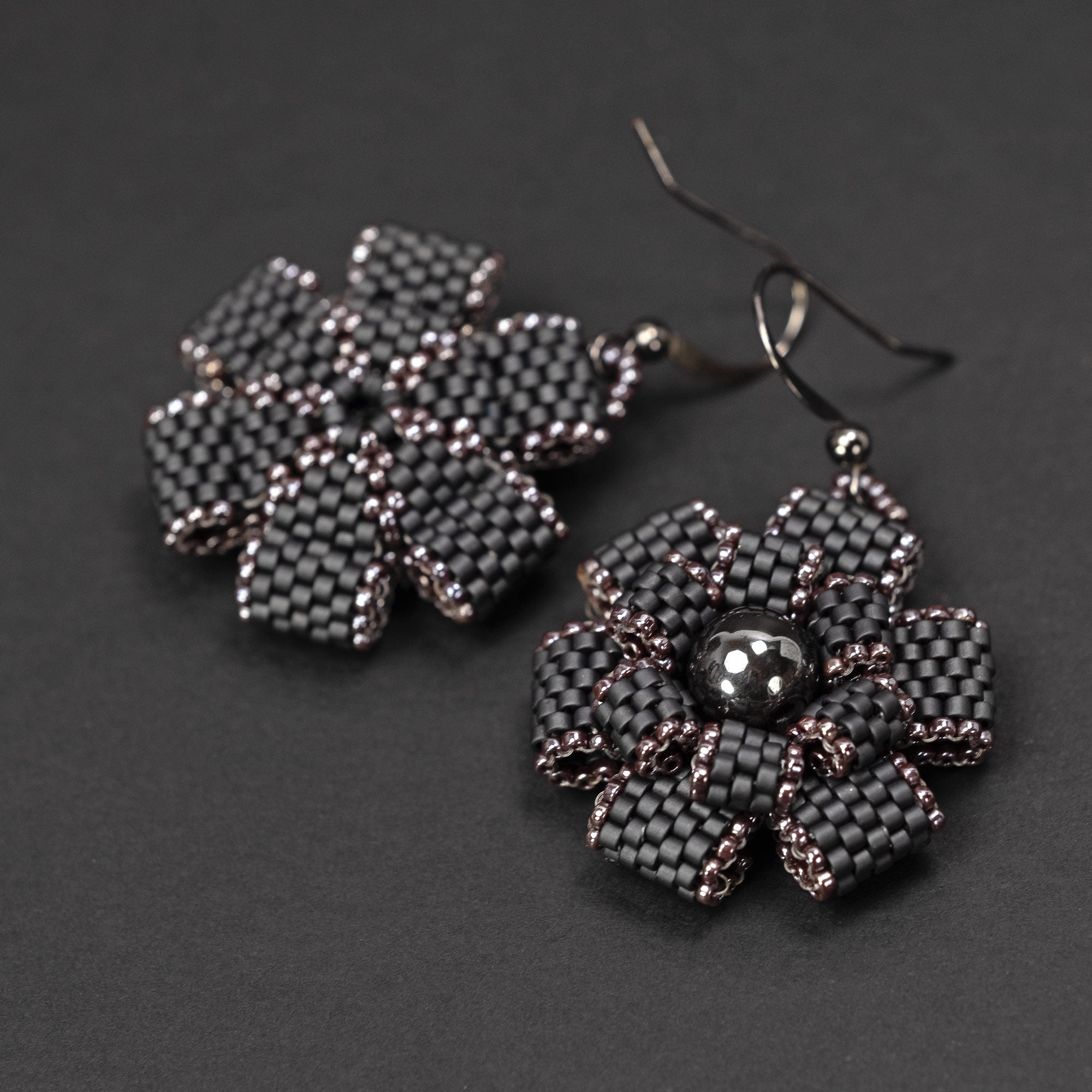 Earrings "Flowers in the Night"