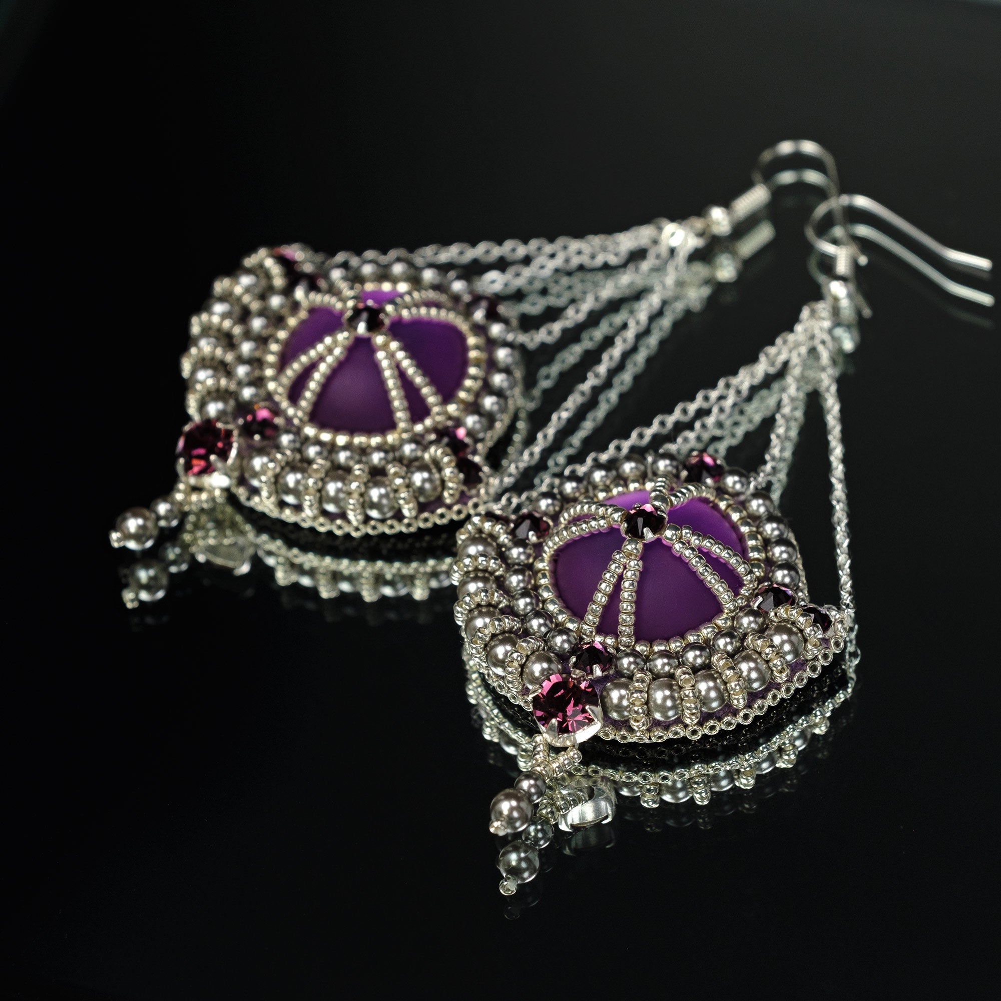 Earrings "Lavender Lake"