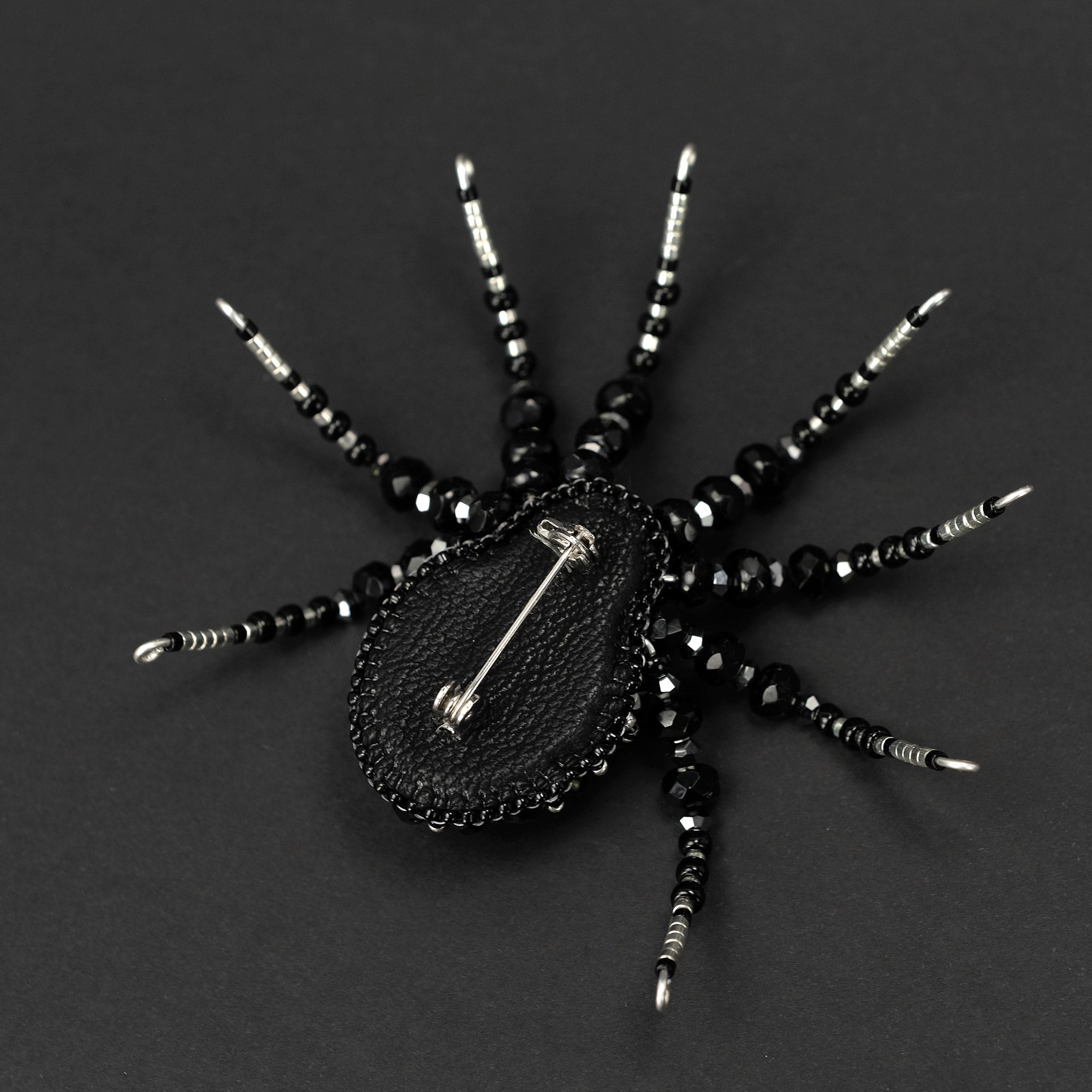 Brooch "Black Spider"