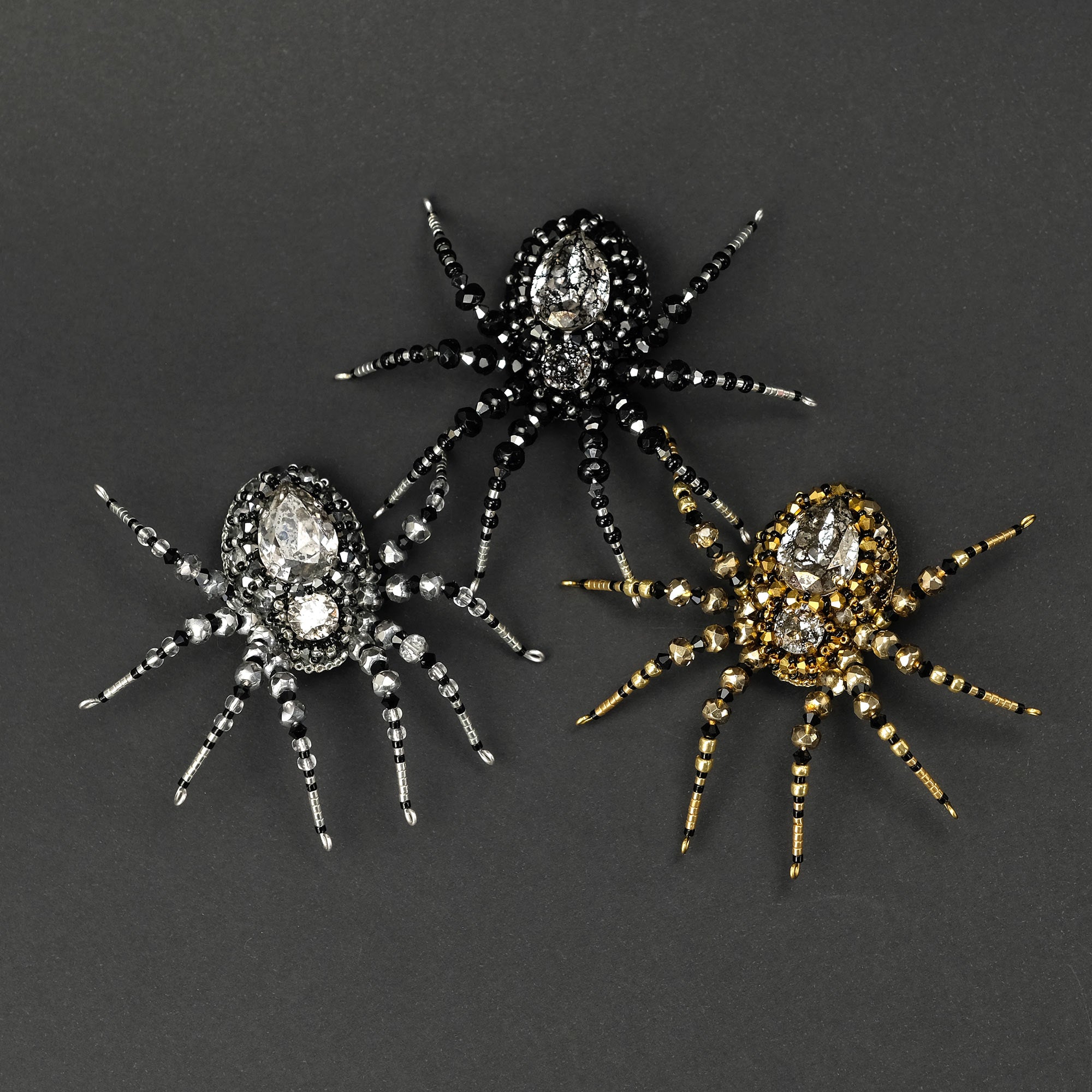 Brooch "Black Spider"