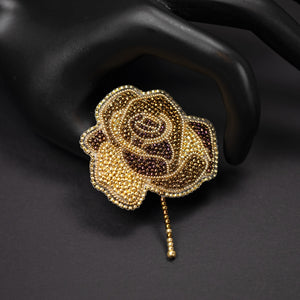 Brooch "Sunny Rose"