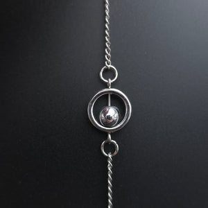 Bracelet "Silver Hematite Small Drop"