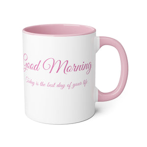 Good Morning Accent Mug, 11oz