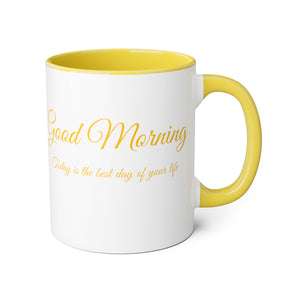 Good Morning Accent Mug, 11oz