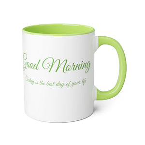 Good Morning Accent Mug, 11oz