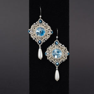 Earrings "Blue Nebula"