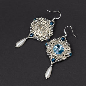 Earrings "Blue Nebula"