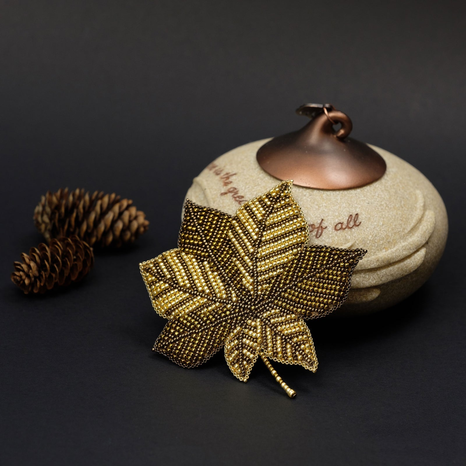 Brooch "Chestnut Tree Leaf"