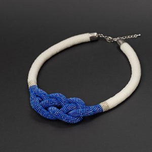 Beaded crochet necklace "Cruise"