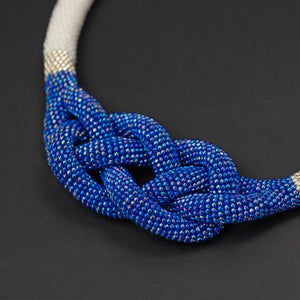 Beaded crochet necklace "Cruise"