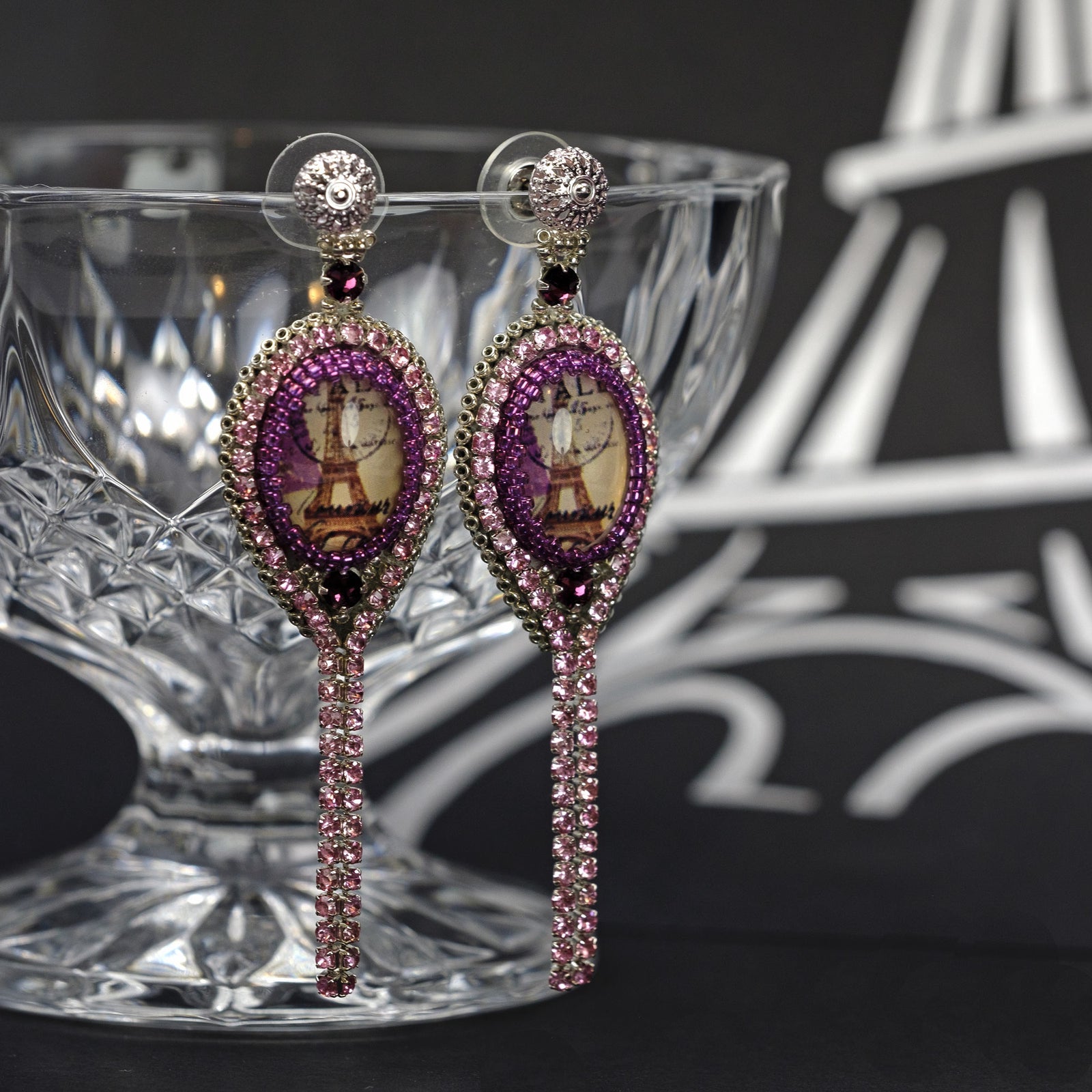 Earrings "Evening in Paris"