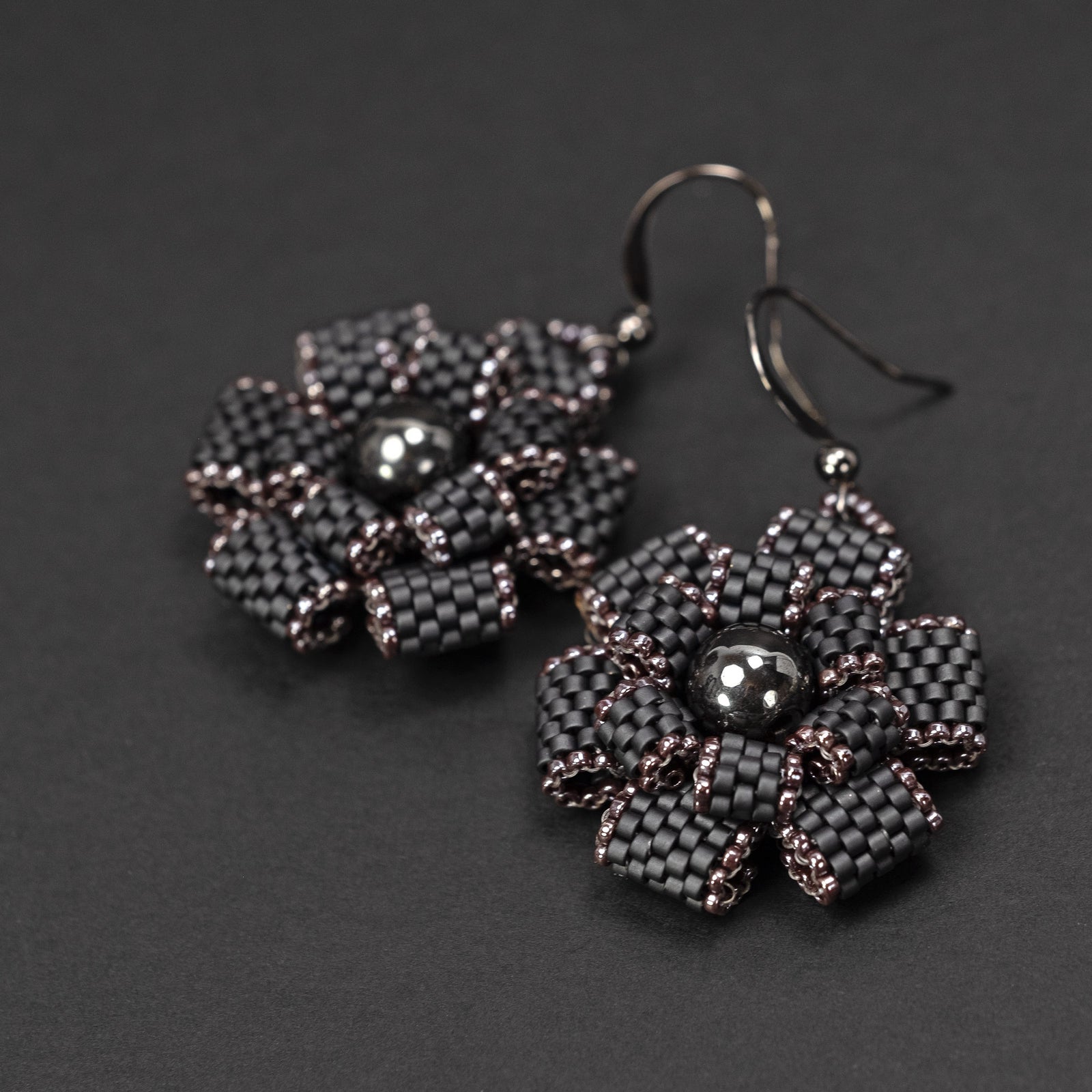 Earrings "Flowers in the Night"
