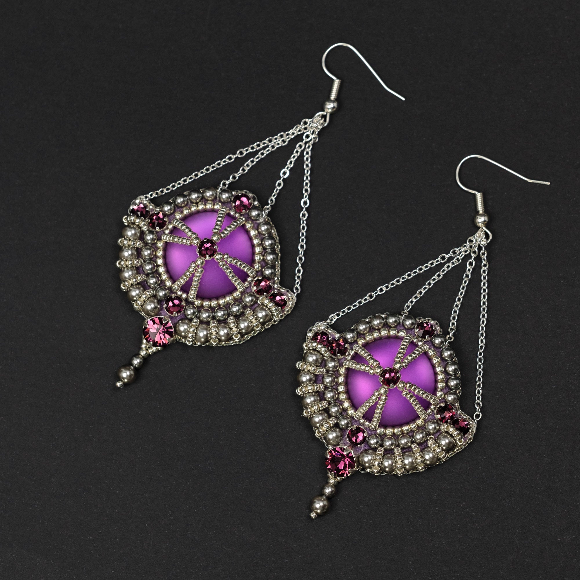 Earrings "Lavender Lake"