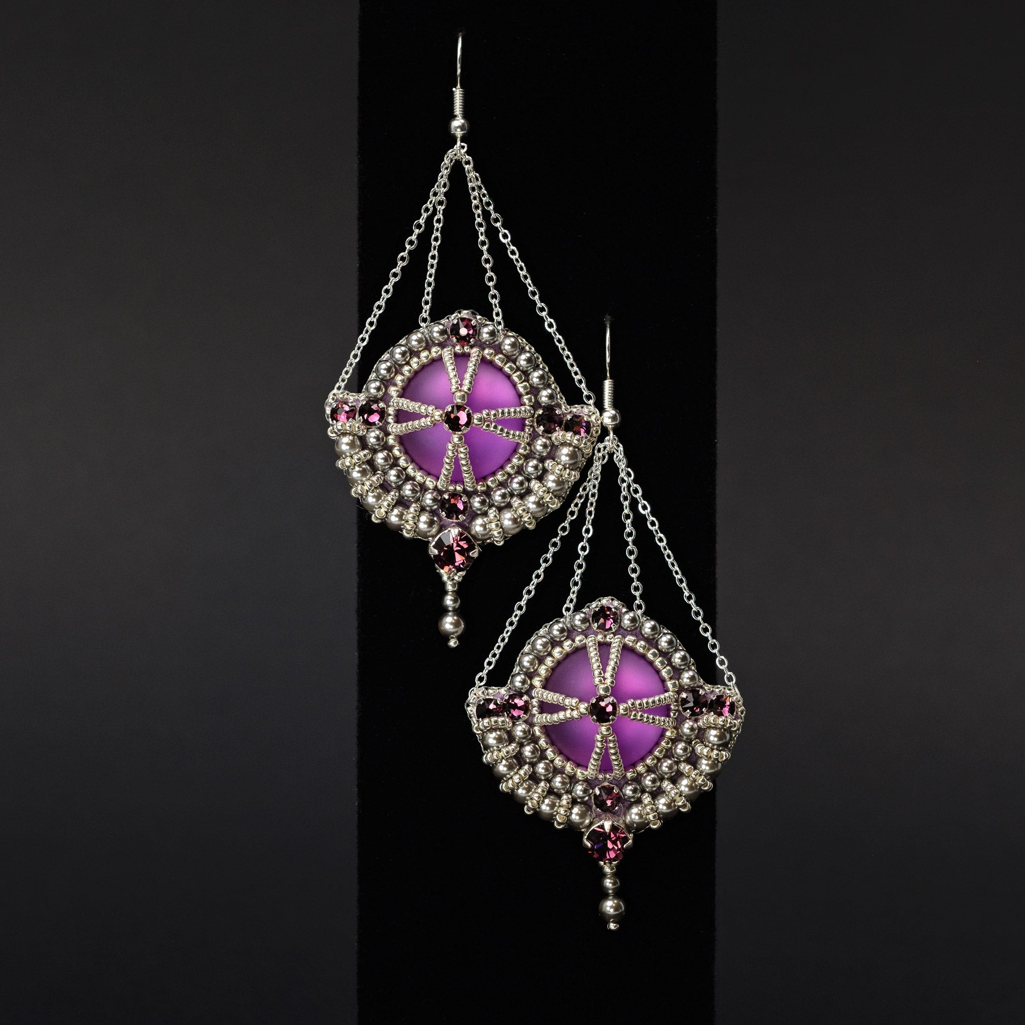 Earrings "Lavender Lake"