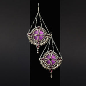 Earrings "Lavender Lake"