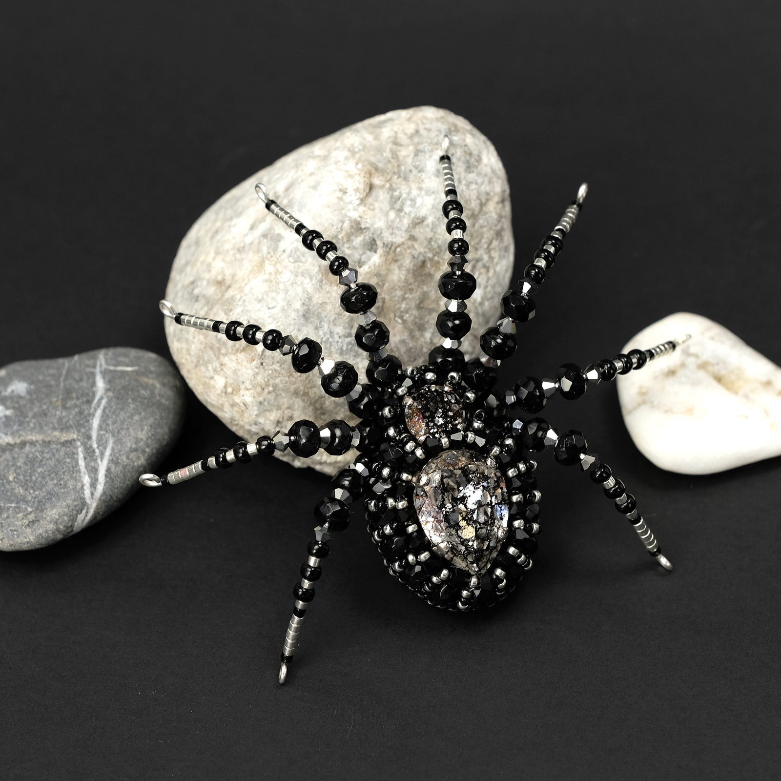 Brooch "Black Spider"