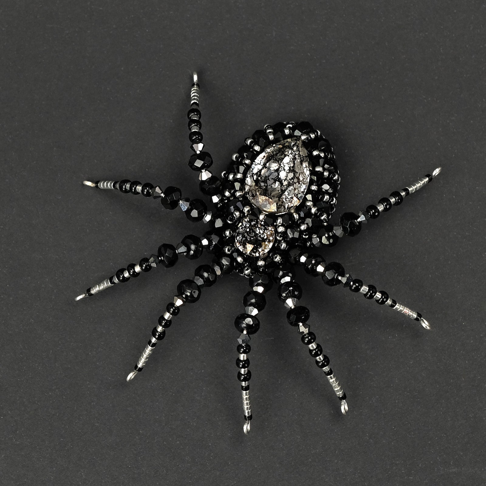 Brooch "Black Spider"