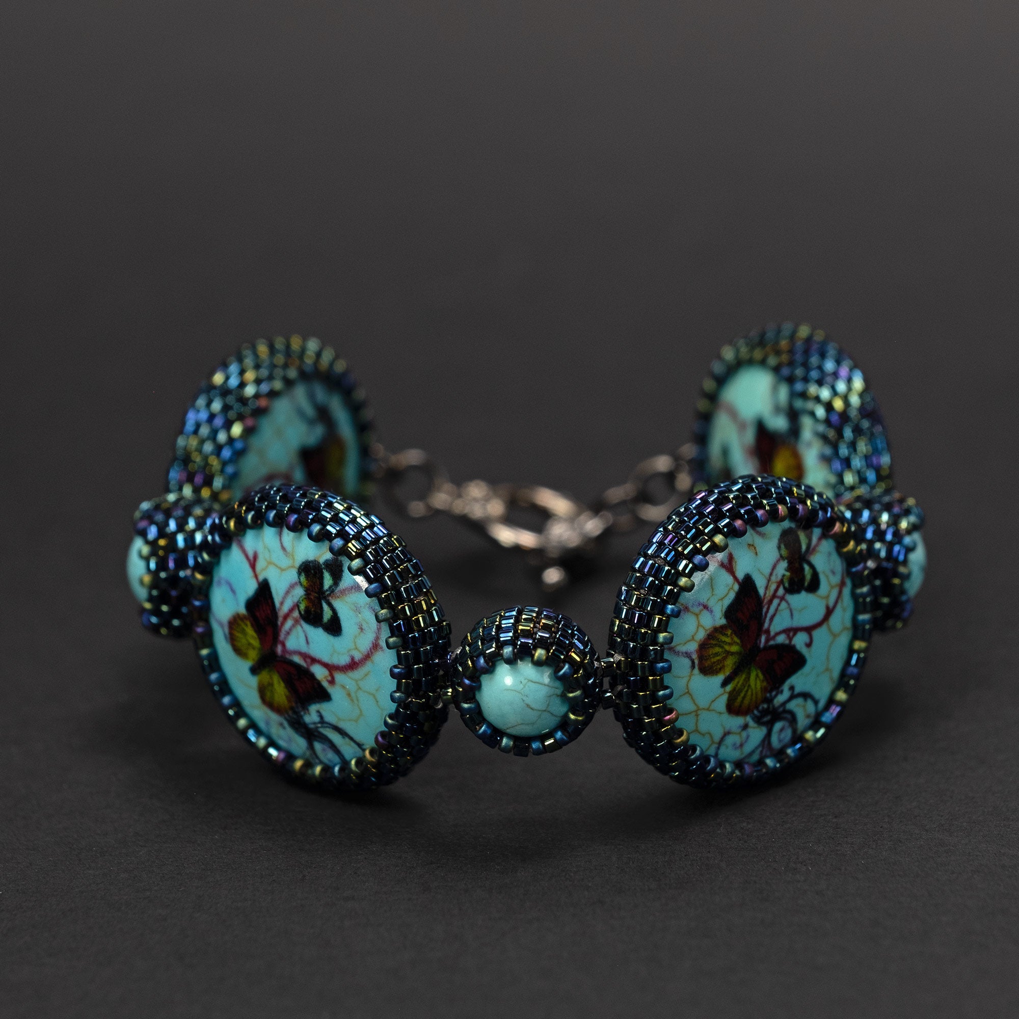 Bracelet "Turquoise Butterflies"