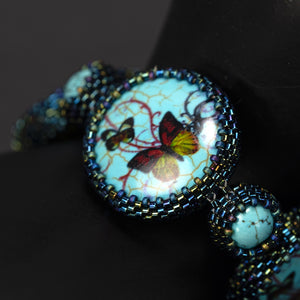Bracelet "Turquoise Butterflies"
